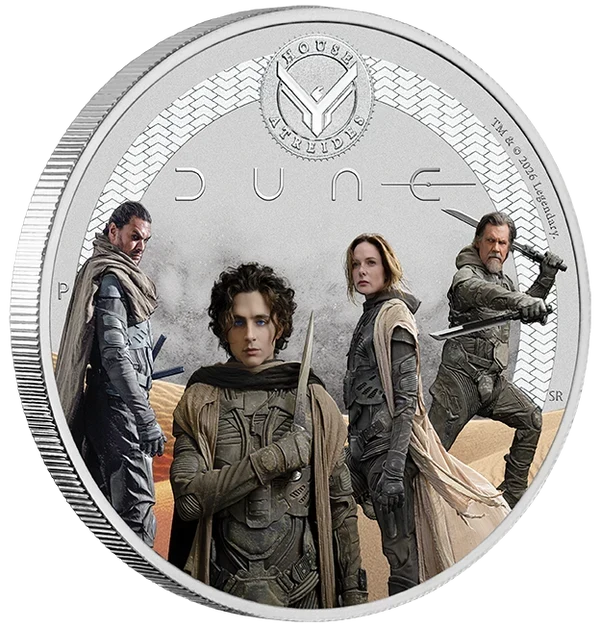 DUNE HOUSE OF ATREIDES 2026 1/2 OZ SILVER COLOURED COIN
