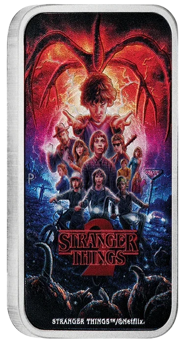 Stranger Things - Season 2 2026 1oz Silver Coloured Rectangular Coin