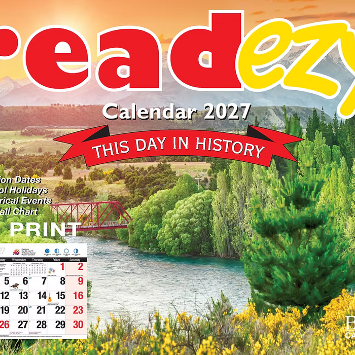 Readezy 2027 Calendars are now available at thegiftmart.com.au