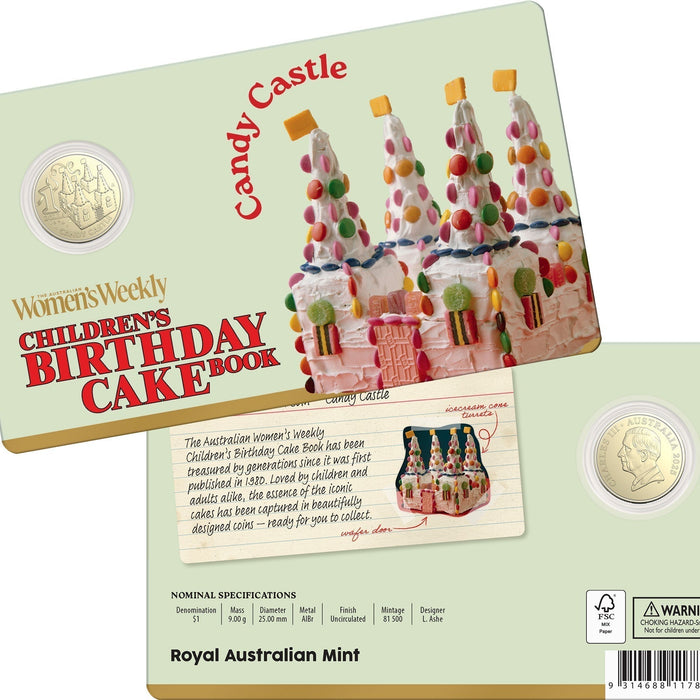 Candy Castle Australian Women Weekly Cook Book Coin at thegiftmart.com.au
