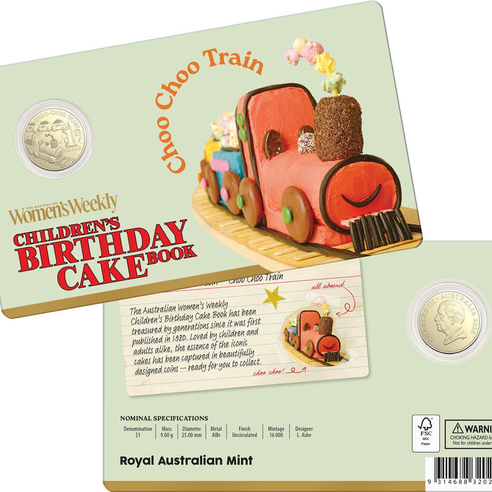 Choo Choo Train Australian Women Weekly Cook Book Coin at thegiftmart.com.au