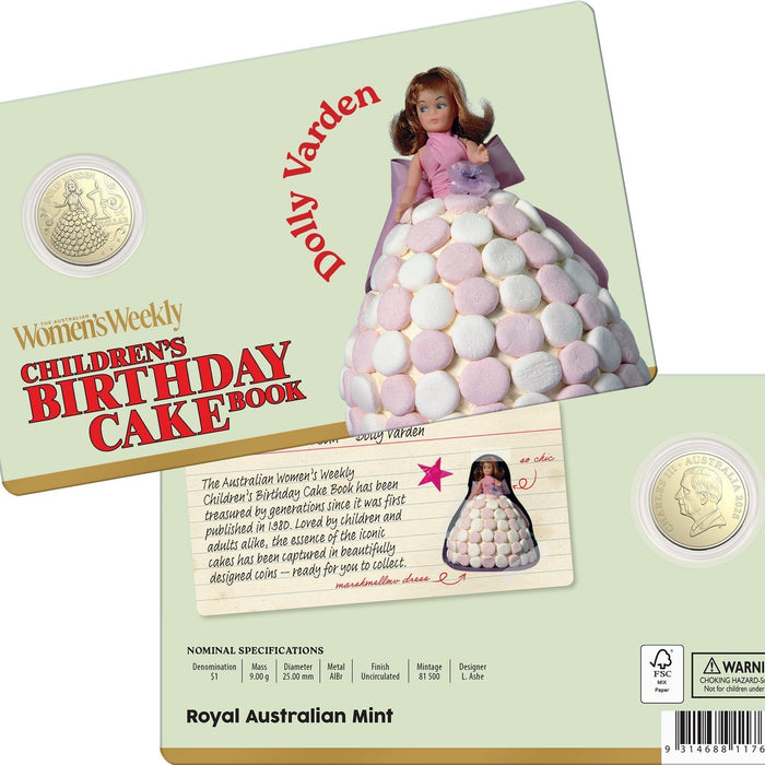 Dolly Varden Australian Women Weekly Cook book Coin at thegiftmart.com.au