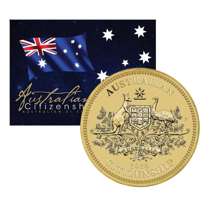 Australian Citizenship 2026 Coin in Card