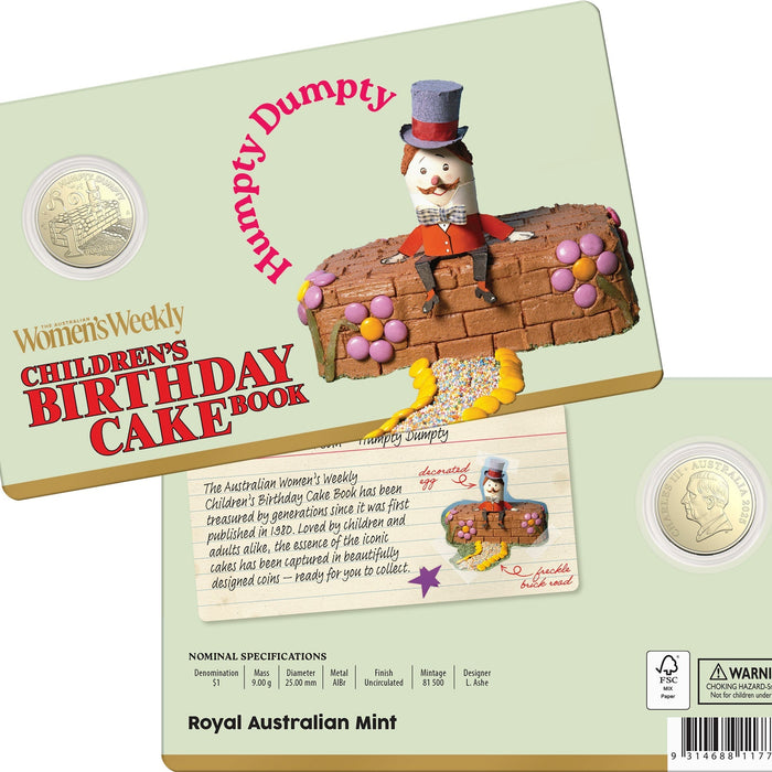 Humpty Dumpty Australian Women Weekly Coin at thegiftmart.com.au