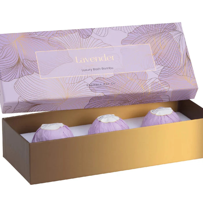 LAVENDER LUXURY BATH BOMBS 3X100G