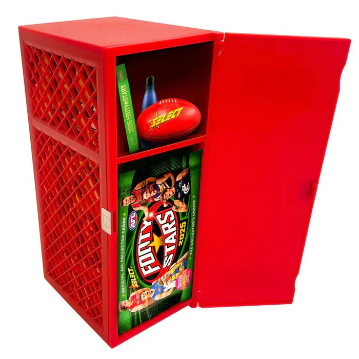 Select AFL footy stars Locker boxes ready for your collection