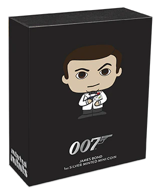 2023 James Bond Minted MINI 1OZ SILVER Perth Mint Presentation CASE & COA