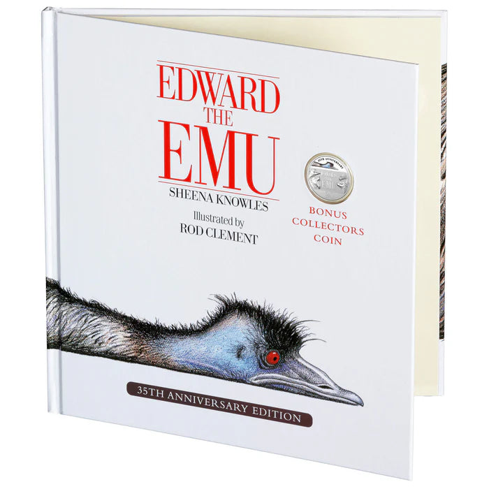 35th anniversary of Edward the Emu 2023 20c CuNi Coloured Uncirculated Coin Special Edition Book