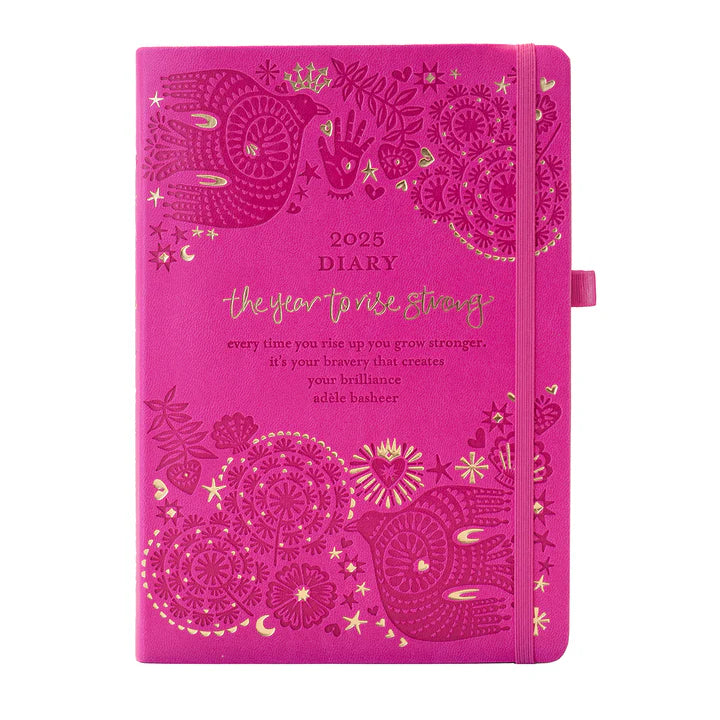 Are you ready to rise up and step into your brilliance in 2025? Go deep within, unlock your inner wisdom and create a life you love with Intrinsic’s 2025 Year to Rise Strong Diary Planner in Positively Pink.