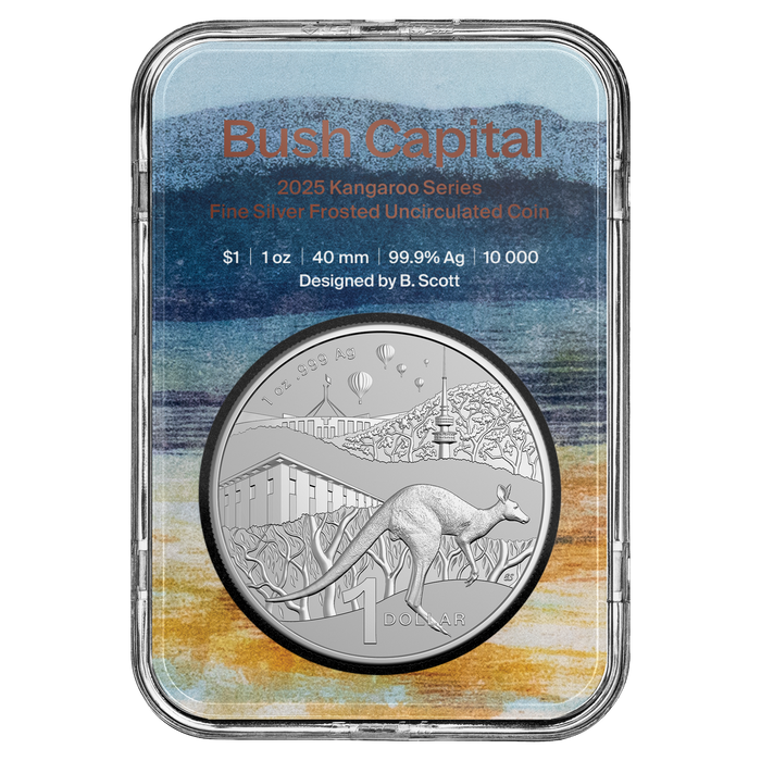 BUSH CAPITAL 2025 KANGAROO SERIES FINE SILVER FROSTED UNCIRCULATED COIN