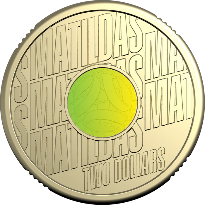 Matildas 2026 $2 Coloured Uncirculated Coin in Card