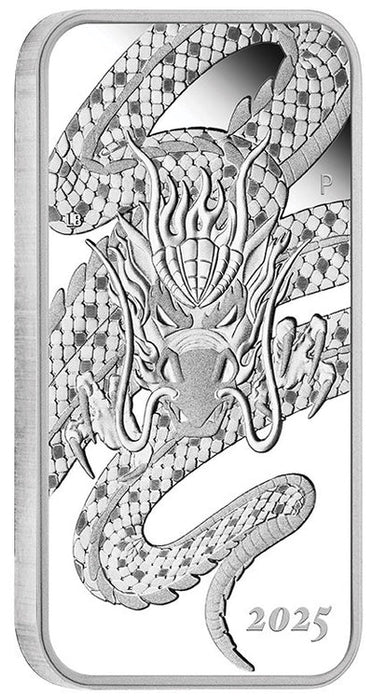 Dragon 2025 1oz Silver Proof Rectangular Coin