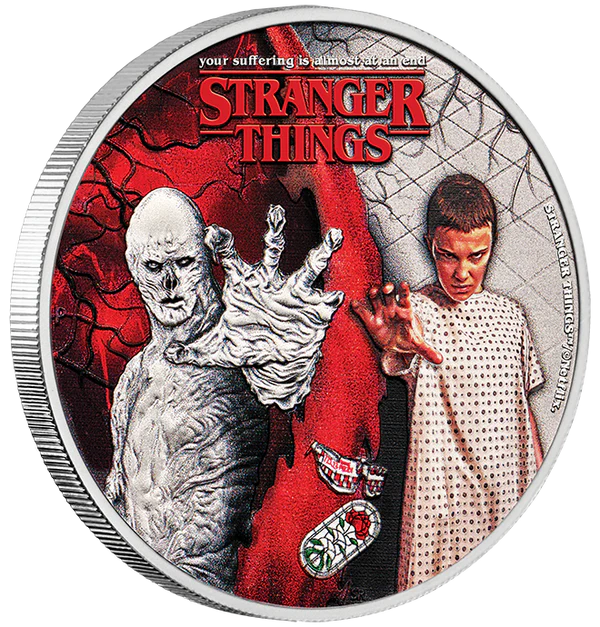 Stranger Things - Eleven + Verna 2026 1/2oz Silver Coloured Coin
