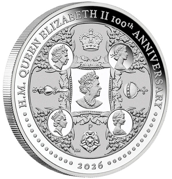 H.M. Queen Elizabeth II 100th Anniversary 2026 1oz Silver Proof Coin