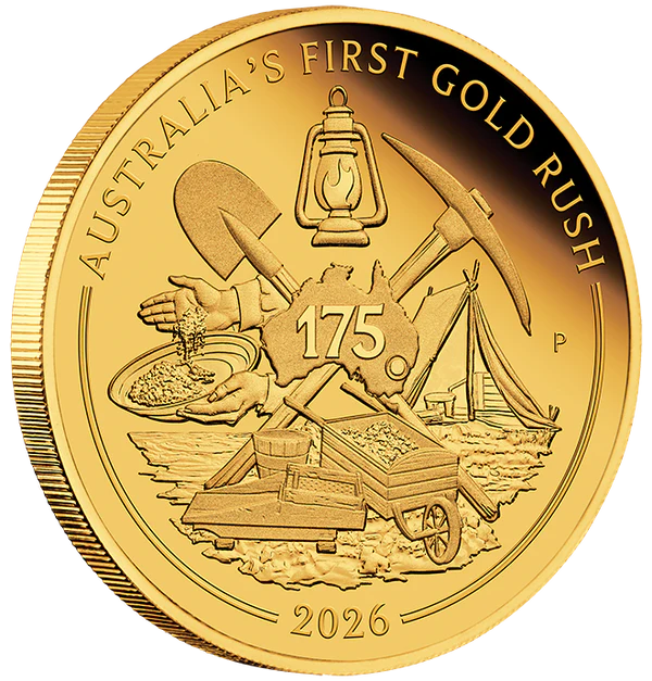 Australia's First Gold Rush 175th Anniversary 2026 1/4oz Gold Proof Coin