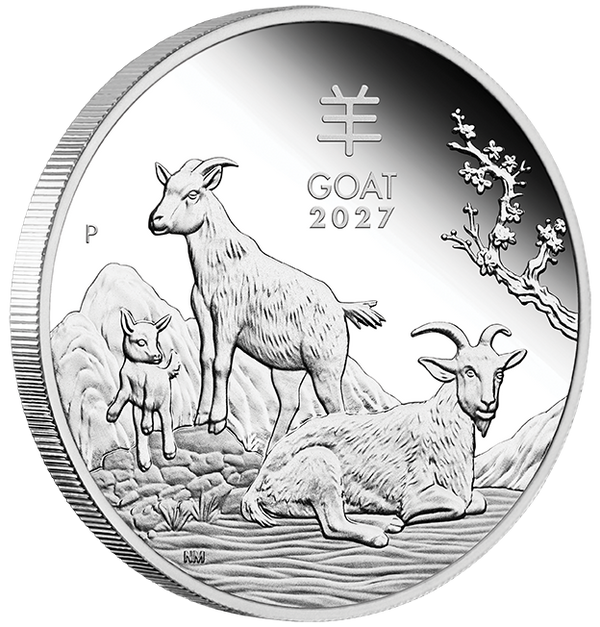 2027 Year of the Goat 1oz Silver Trio Set
