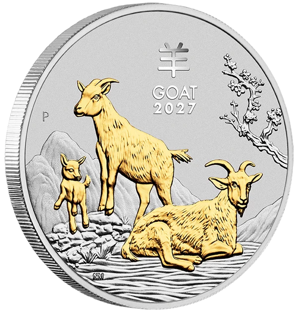 2027 Year of the Goat 1oz Silver Trio Set