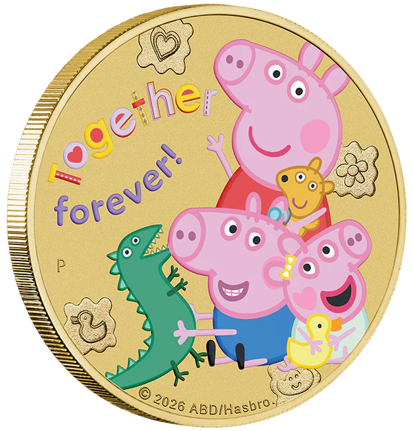 Pippa Pig - Together Forever 2026 Collector Coin in Card