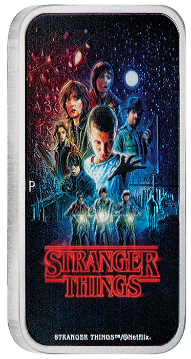 Stranger Things - Season 1 2026 1oz Silver Coloured Rectangular Coin