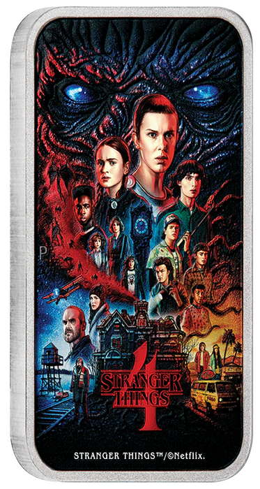 Stranger Things - Season 4 2026 1oz Silver Coloured Rectangular Coin