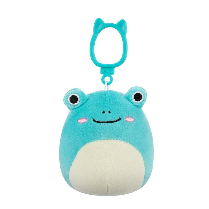 Robert - Aqua Frog Squishmallows 3.5in Clip 