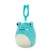 Robert - Aqua Frog Squishmallows 3.5in Clip 