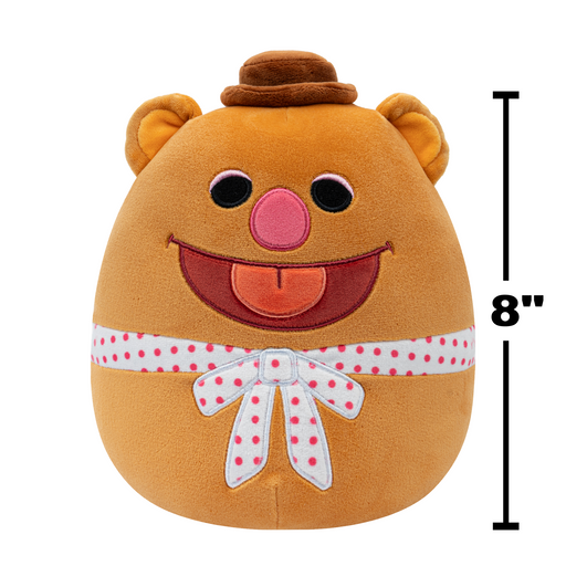 Squishmallow Disney the Muppets Fozzie Bear 8 Inch Stuffed Plush