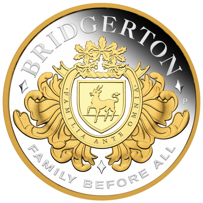 HOUSE OF BRIDGERTON 2026 2OZ SILVER PROOF GILDED COIN