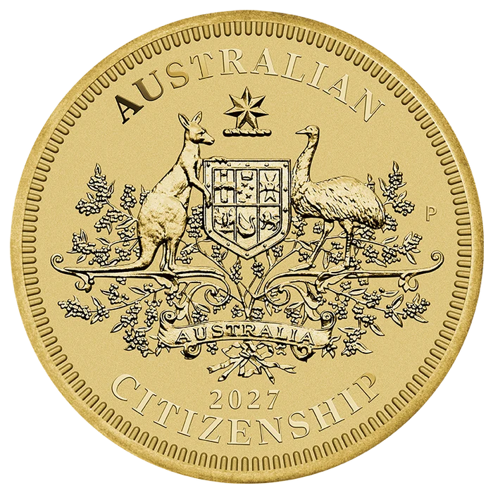 Australian Citizenship 2027 $1 Coin in Card