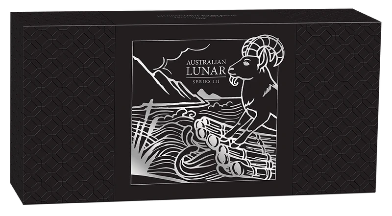2027 Year of the Goat Silver Proof Three-Coin Set