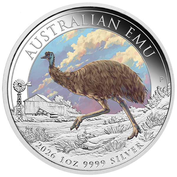 Australian Emu 2026 1oz Silver Coloured Coin