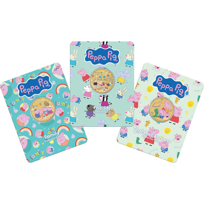 Peppa Pig 2026 Collector Coins in Card(Three Coin Set)