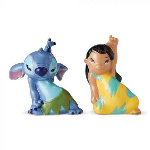  Lilo and Stitch Cermaic Salt and Pepper Shakers, 3.5 Inches, Multicolor