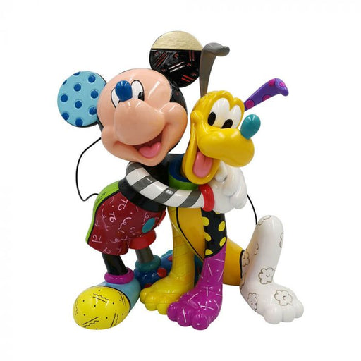 Disney by Britto  Collectibles and Figurines Multi - Mickey Mouse & Pluto Yellow & Red Figurine