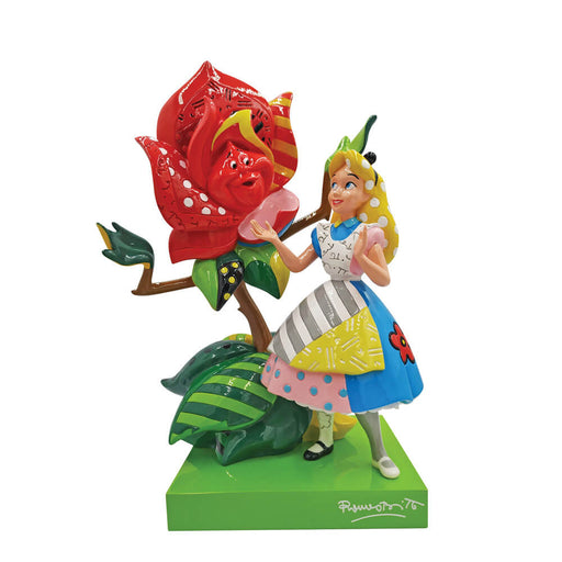 Disney by Britto Alice in Wonderland with Rose Figurine