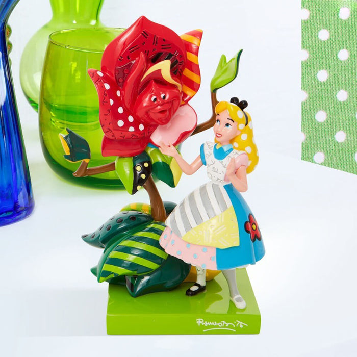 Disney by Britto Alice in Wonderland with Rose Figurine