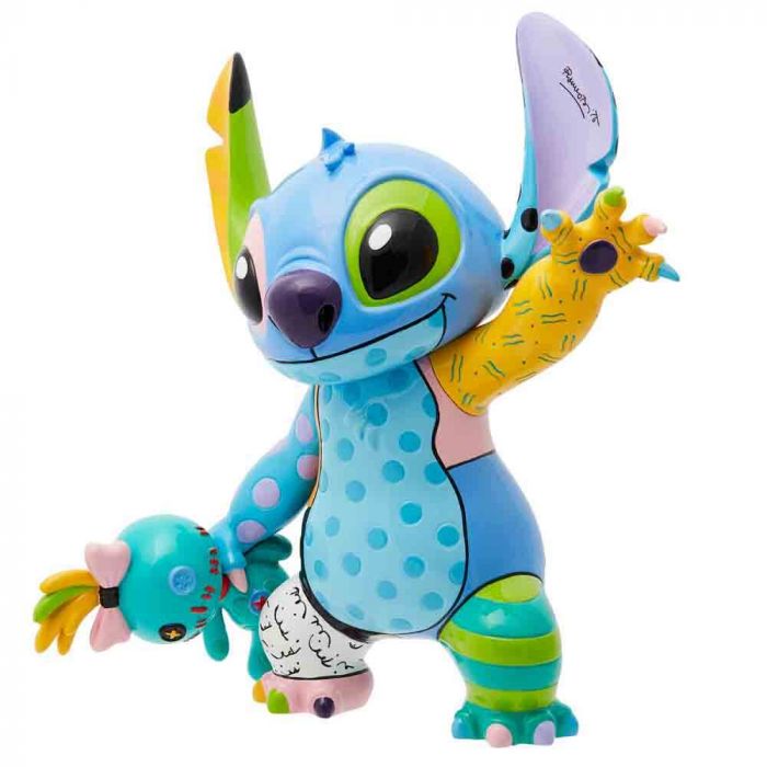 Enesco Disney Britto Stitch and Scrump 8  Figurine