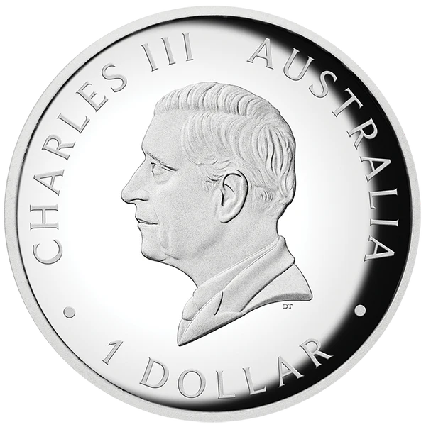 2025 Australian Kangaroo 1 Oz Silver Proof High Relief Coloured Coin