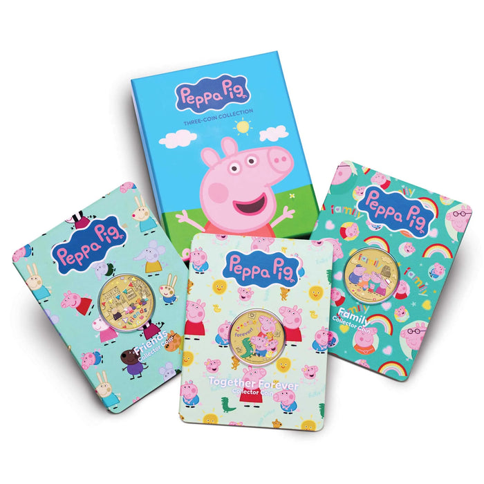 Peppa Pig 2026 Collector Coins in Card(Three Coin Set)