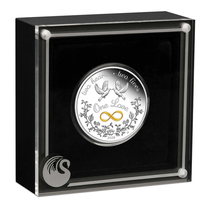 One Love 2026 oz Silver Proof Coloured Coin