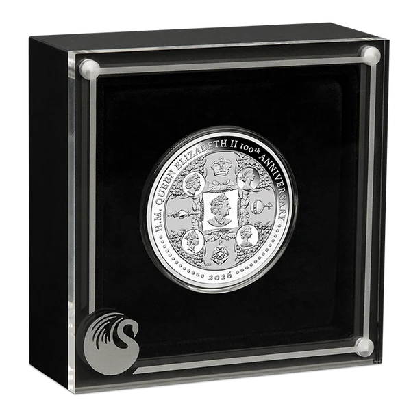H.M. Queen Elizabeth II 100th Anniversary 2026 1oz Silver Proof Coin