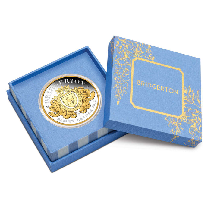 HOUSE OF BRIDGERTON 2026 2OZ SILVER PROOF GILDED COIN