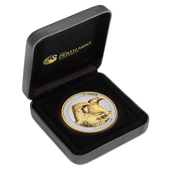 Australian Wedge-tailed Eagle 2026 5oz Silver Enhanced Reverse Proof Ultra High Relief Gilded Coin