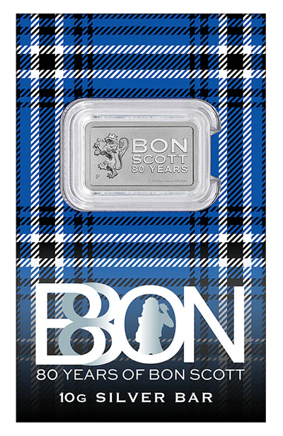 Bob Scott 80th Birthday 2026 1st Silver Minted Bar