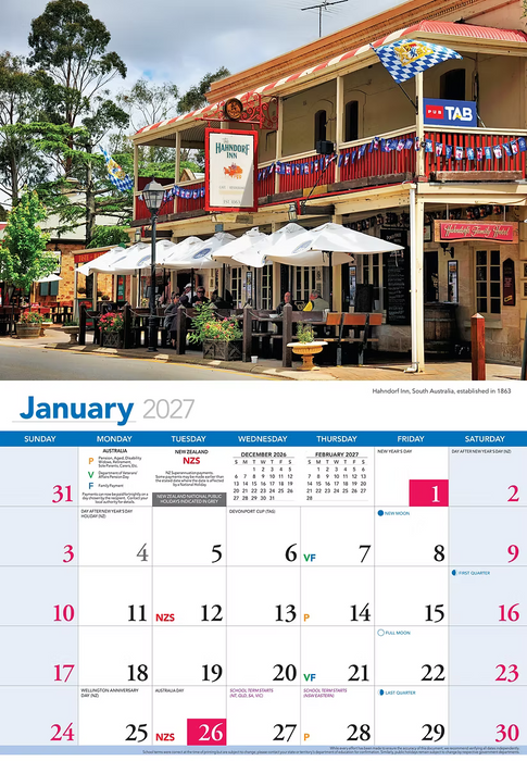 2027 CALENDAR HISTORIC AUSSIE PUBS