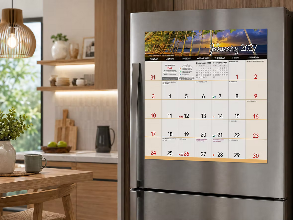 2027 MAGNETIC CALENDAR SCENIC BEAUTY