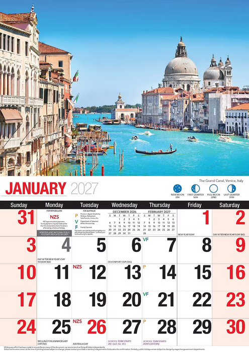 BARTEL CALENDARS 2027 DESTINATIONS