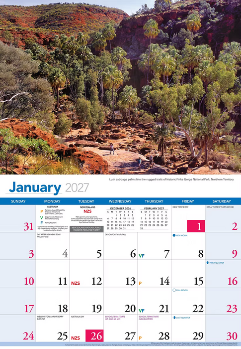 THE AUSTRALIAN OUTBACK 2027 CALENDAR