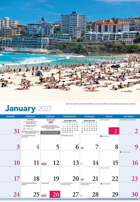 2027 GREAT AUSSIE BEACHES CALENDAR