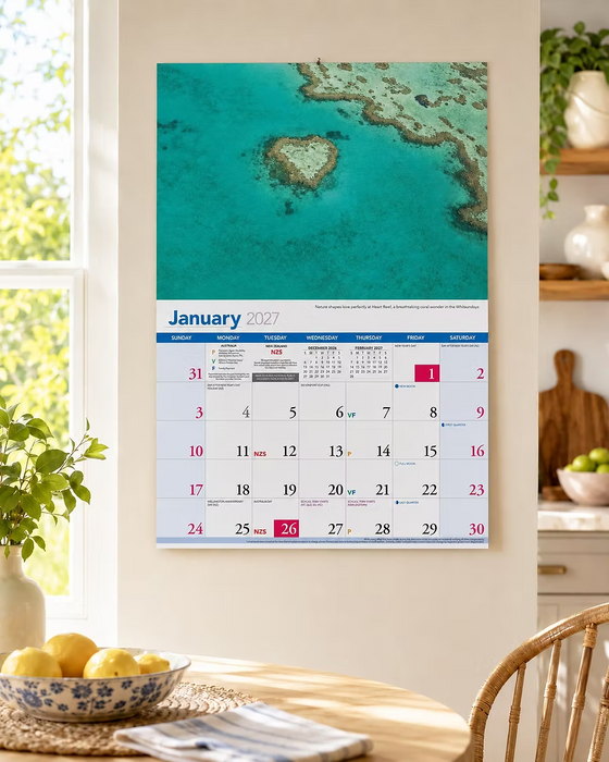 2027 THE GREAT BARRIER REEF CALENDAR
